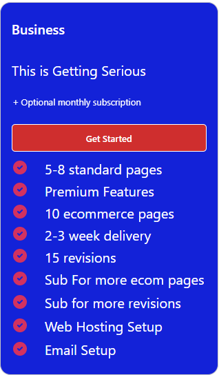 Business Package - This Is Getting Serious